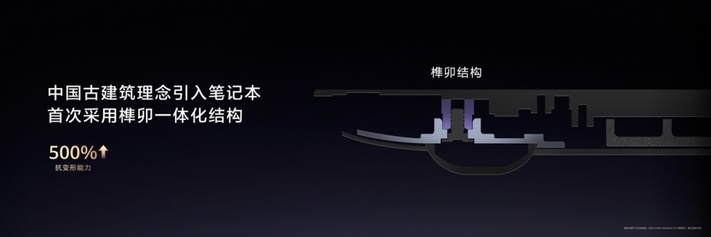 华为MateBook Pro S榫卯结构