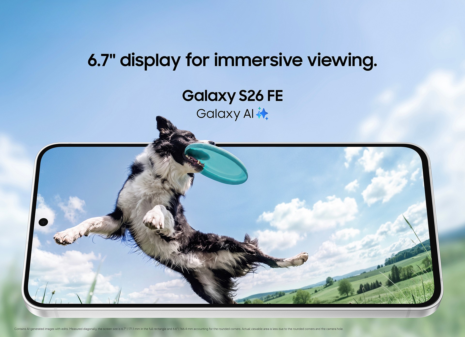 三星Galaxy S26 FE正面